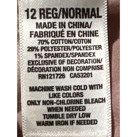 Aeropostale High Waisted Jegging 12 Regular Light Pink Cotton Polyester Spandex - Picture 5 of 11